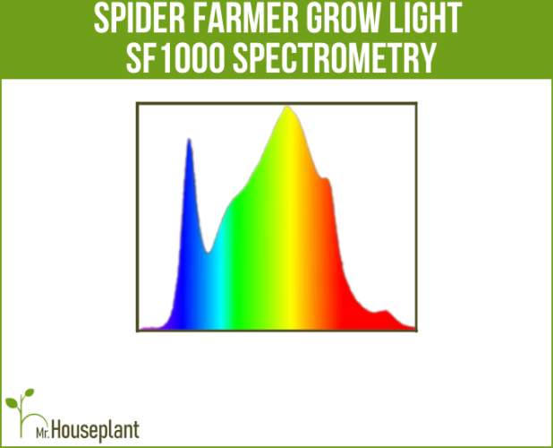 Grow light spectrum of SF1000 light