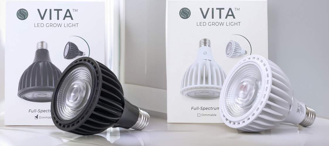 Vita LED light comes in black and white